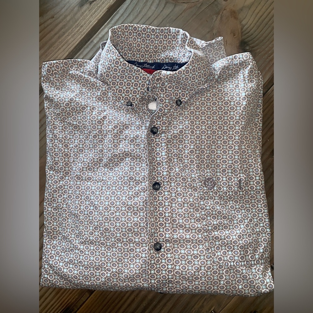 Men’s George straight button down long sleeve shirt